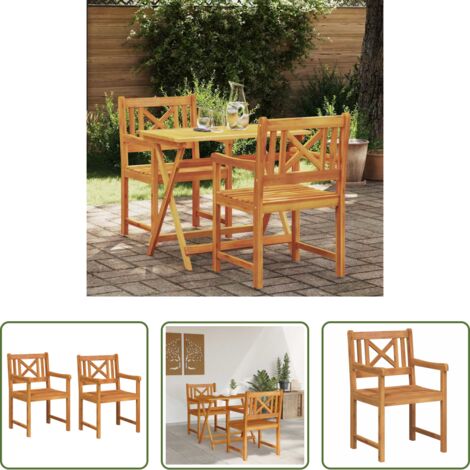 Poltrona da giardino -  Sedia da Giardino 2 pcs 56 x 56 x 90 cm