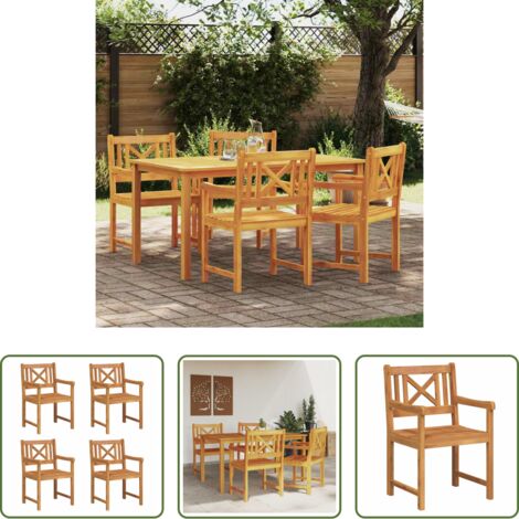 Poltrona da giardino - Sedia da Giardino 4 pcs 56 x 56 x 90 cm