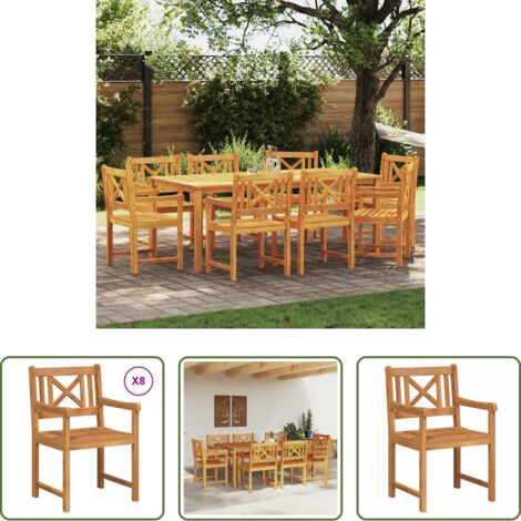 Poltrona da giardino -  Sedia da Giardino 8 pcs 56 x 56 x 90 cm