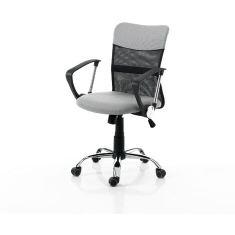 Poltrona da ufficio in tessuto grigia cm H.90/100 x L.58 x P.57