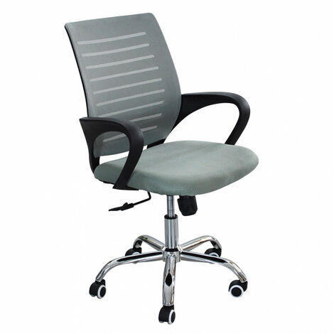Poltrona da Ufficio Melody 56x58x94/104 h cm in Poliuretano Nero