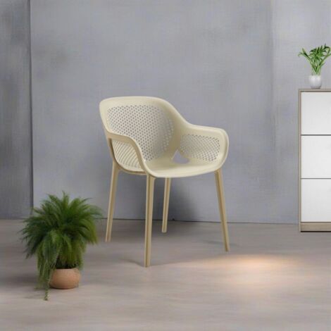 Poltrona design Atra colore caffè beige