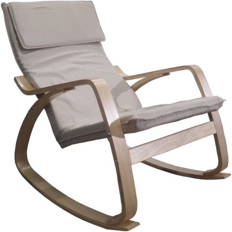 POLTRONA DONDOLO ALBERTA 67X103XH95CM BEIGE