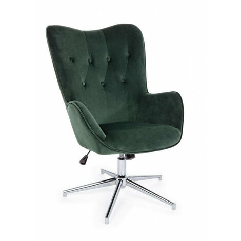 Poltrona Farida Velluto Verde in Velluto