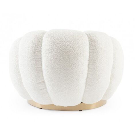 Poltrona "Florel" per interno, Struttura In Compensato 86 x 62 x 72h cm -Bianco