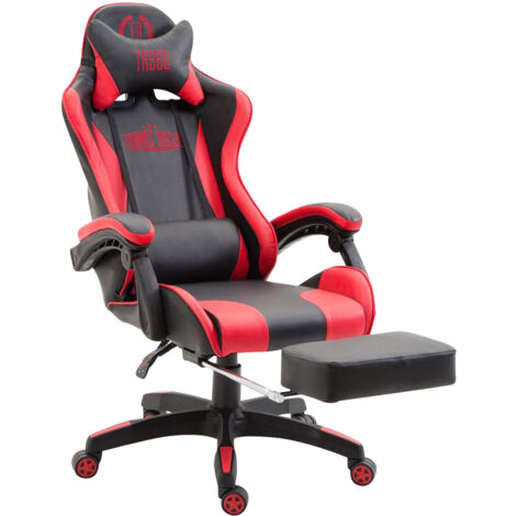 Poltrona gaming IGNITE in similpelle nero/rosso