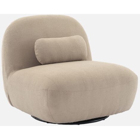 Poltrona girevole 360° bouclé