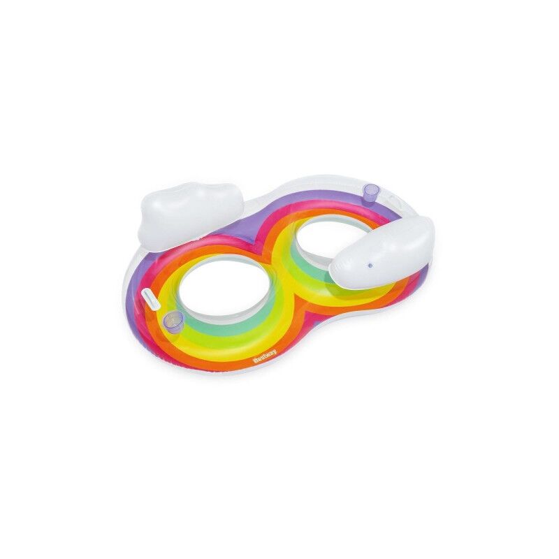 Sillón Hinchable Doble Rainbow Dream 186X116 Cm Asas Portabotas 43648