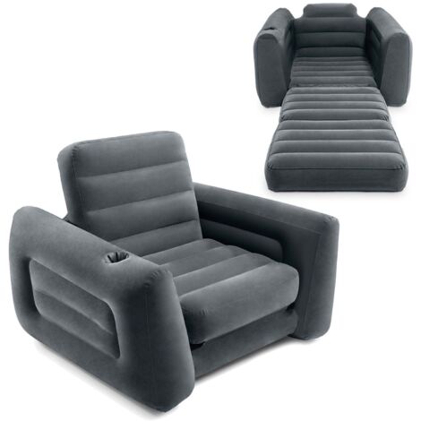 Poltrona gonfiabile, materasso, divano letto, letto 2in1 INTEX - 221x107x66 cm