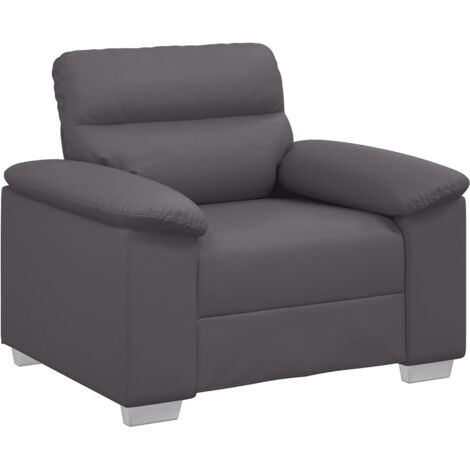 Poltrona Grigia 60 cm in Similpelle vidaXL
