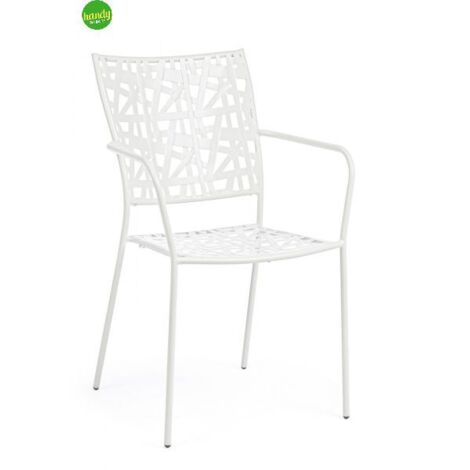 Poltrona in Ferro Kelsie colore Bianco