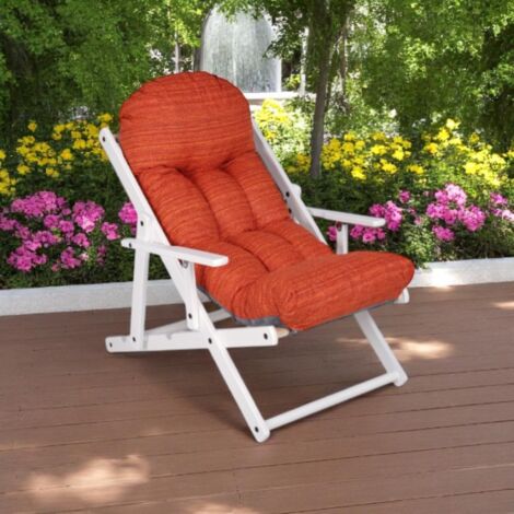 Beautissu Cuscino Per Sedia A Sdraio Flair HL 120x50x8cm