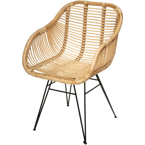 Poltrona in metallo e rattan koeta - Atmosphera créateur d'intérieur