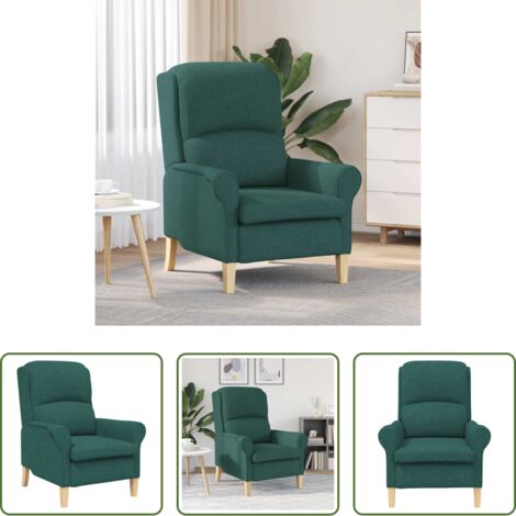Poltrona in tessuto -  poltrona Verde scuro 76 x 94 x 102 cm Tessuto