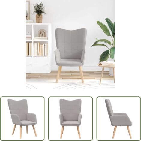 Poltrona in tessuto sherpa -  poltrona Grigio chiaro 62 x 67 x 95,5 cm Tessuto Sherpa