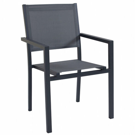 Poltrona Jamaica 55x58x85 h cm in Textilene Antracite