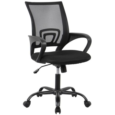 Poltrona "Jerez" da gaming ed ufficio ergonomica in poliestere con braccioli e ruote -Nero