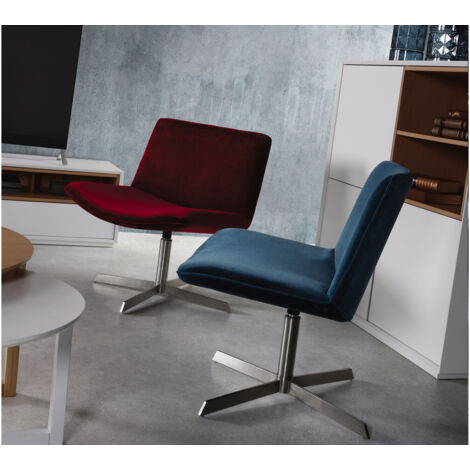 Poltrona "Kiss" - Velluto - Blu