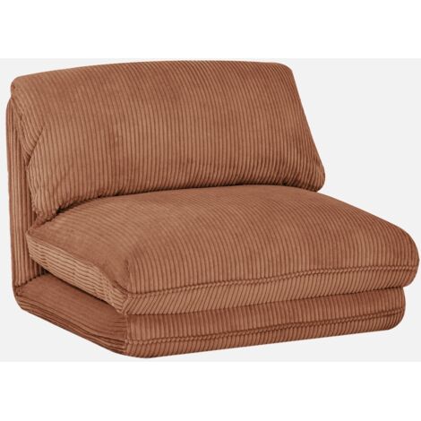 Poltrona letto convertibile velluto a coste grosse coste