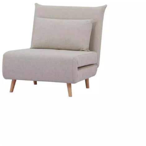 BIGHOUSE IT poltrona letto "dream" tessuto beige, 82x90x84 cm
