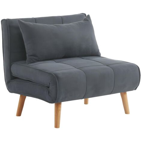 Poltrona letto XL in tessuto Anracite - CHILA