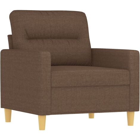 Poltrona Marrone 60 cm in Tessuto vidaXL