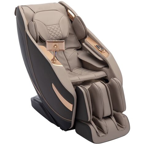 Poltrona massaggiante Sistema zero gravity in Similpelle Beige  - MOWATA