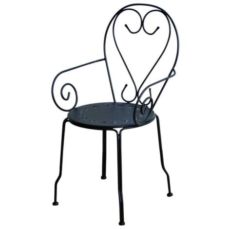 Poltrona metallo new old antracite chiaro cm49x48h43/59/90
