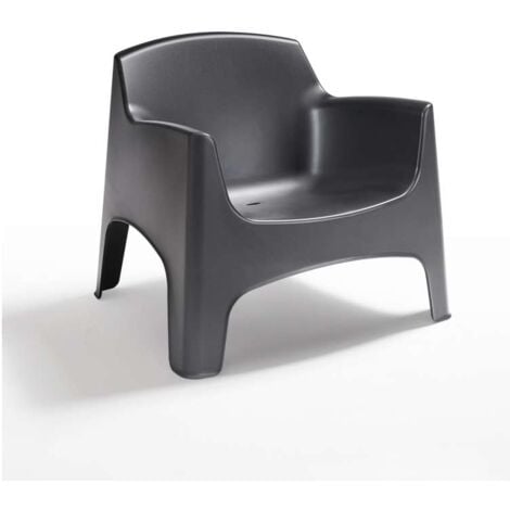 BICA Poltrona Monoblocco Ibiza in Polipropilene Colore Grafite