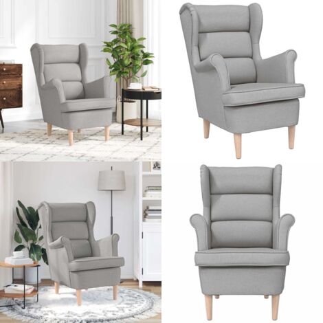 Poltrona Nuvola Grigia 74x84x100 cm in Tessuto - Poltrona grigia - Poltrona comfort