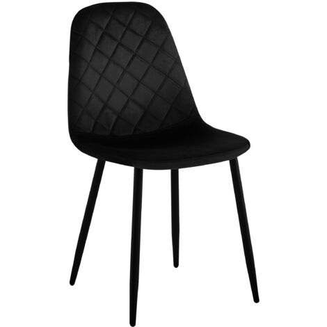 Poltrona Orlando Velvet in velluto nero