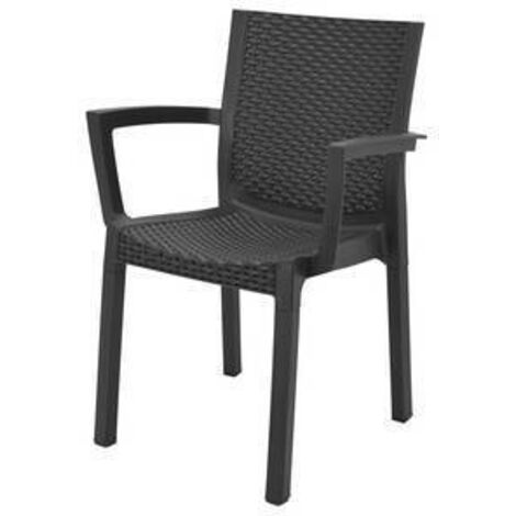 POLTRONA PANAREA CONFORT RATTAN ANTRACITE - 1 pezzo