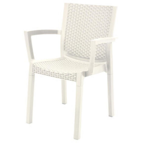 POLTRONA PANAREA CONFORT RATTAN BIANCO - 1 pezzo
