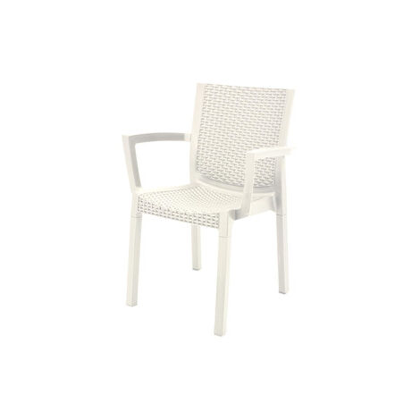 POLTRONA PANAREA CONFORT RATTAN BIANCO- 1,0 pz