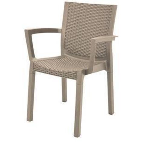 POLTRONA PANAREA CONFORT RATTAN TORTORA