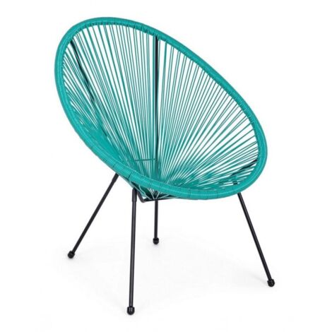 Poltrona Parker 72x78x89 cm in Acciaio e Fibra Sintetica