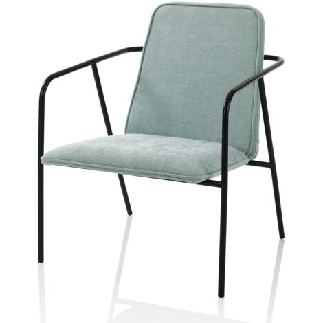 Poltrona PASTEL verde mentain metallo e tessuto