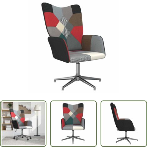 Poltrona Patchwork -  Sedia Relax in Tessuto Patchwork