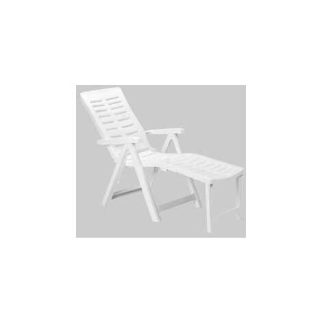 Poltrona pieghevole arizona cm 60x108x109h - col. bianco
