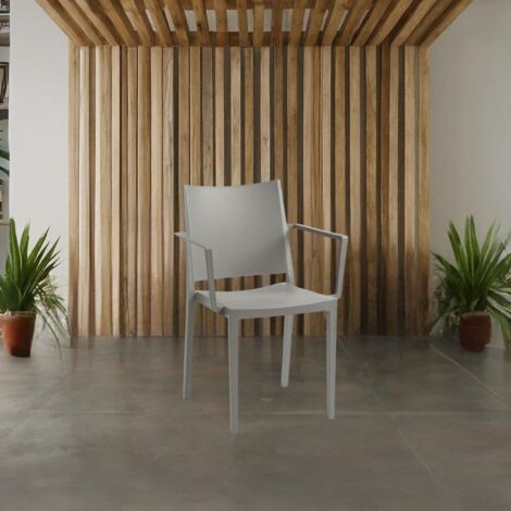 Poltrona polipropilene Mosk colore grigio
