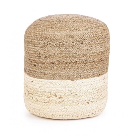 Poltrona Pouf "Jalaja" per interno, con Iuta da Ø45 cm