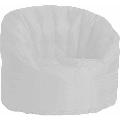 Poltrona Pouf Tortuga in Nylon Bianca Avalli