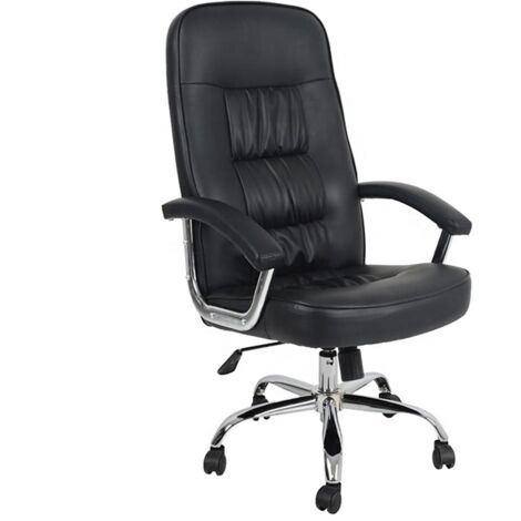 POLTRONA PRESIDENZIALE HARDING 62X75XH130CM NERA