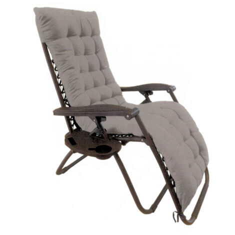 POLTRONA RECL. PADDING 90/165X65XH113CM GRIGIA.