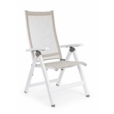 Poltrona Reclinabile 59x71x113h cm Cruise Bianco Gk50