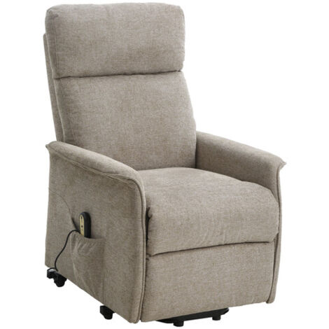 POLTRONA RECLINER RELAX ALZAPERSONA TESSUTO BEIGE- 1,0 pz