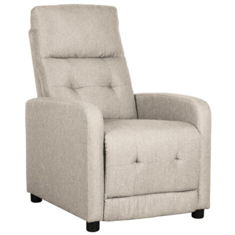 POLTRONA RECLINER REY TESSUTO BEIGE 36- 1,0 pz