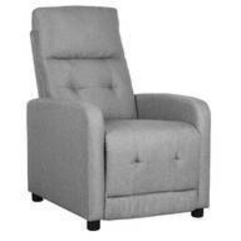 POLTRONA RECLINER REY TESSUTO GRIGIO CHIARO 40