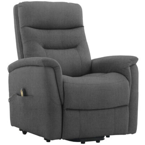 POLTRONA RECLINER SOFT DUE MOTORI TESSUTO GRIGIO- 1,0 pz