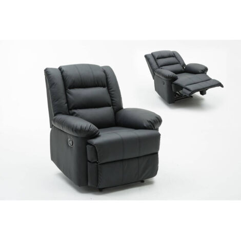 Poltrona relax "Buckingham" - Nera